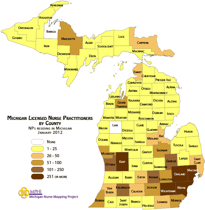 NPs by county